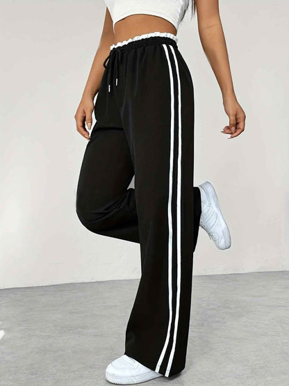 Modische Streifen Hose Bequem