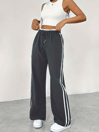 Modische Streifen Hose Bequem