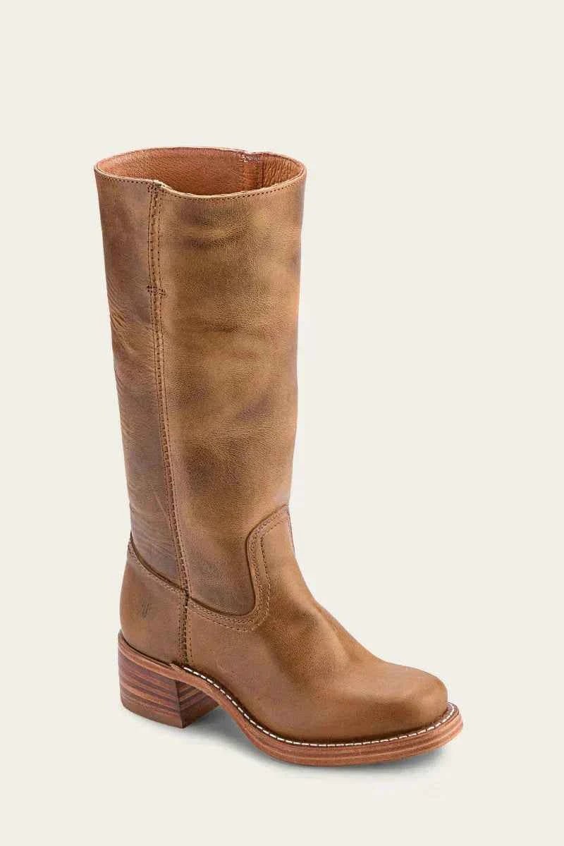 Damen Westernstiefel Höherer Absatz - IdealeKleiden