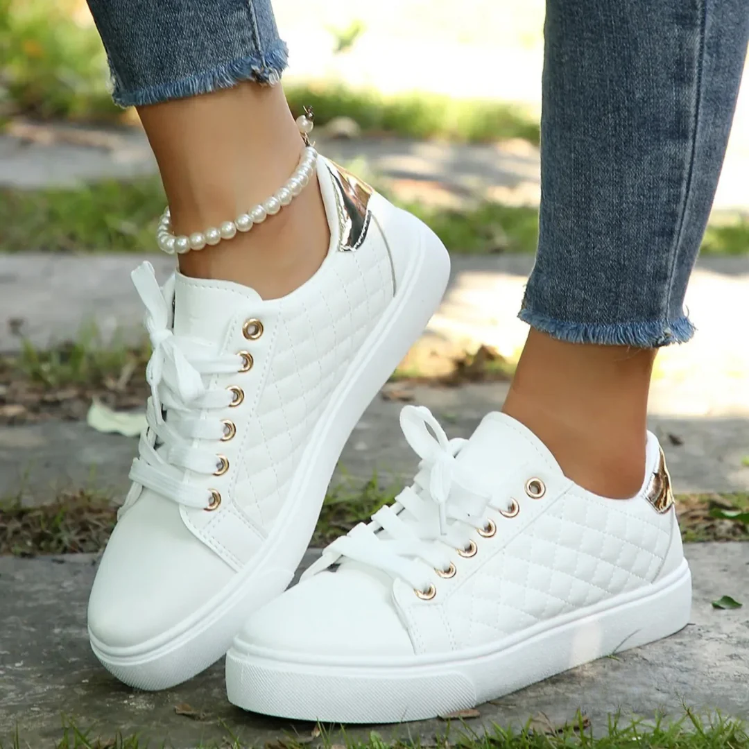 Damen Sportschuhe Bequem Schnüren - IdealeKleiden