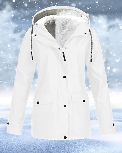 Winter Parka Jacke Kunstfell Gefüttert Warm Isoliert