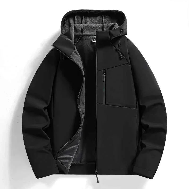 Herren Windbreaker Isoliert Wärmedämmend