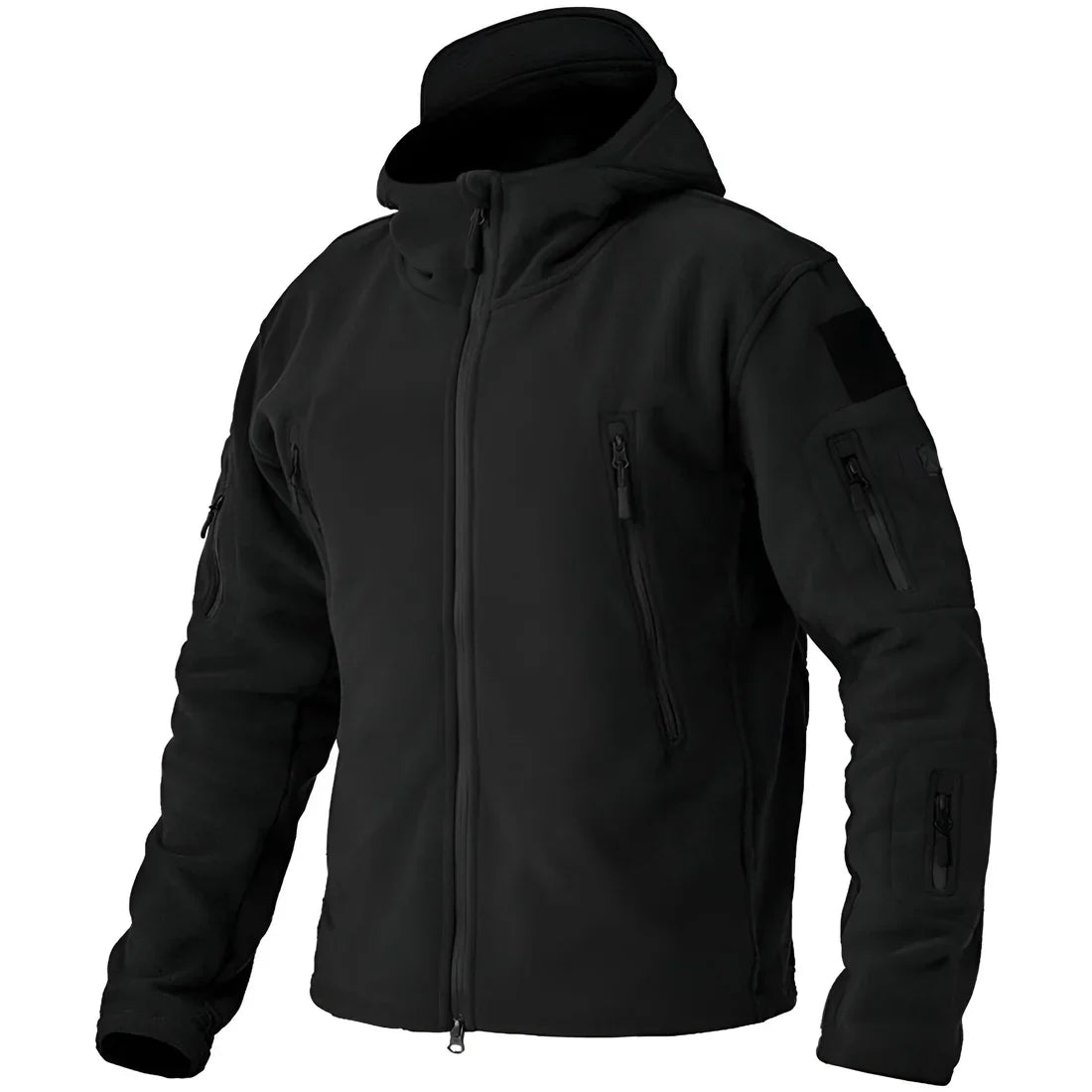 Herren Fleecejacke Taktisch Kapuze Outdoor - IdealeKleiden
