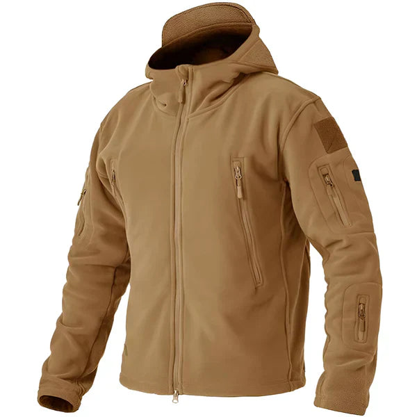 Herren Fleecejacke Taktisch Kapuze Outdoor