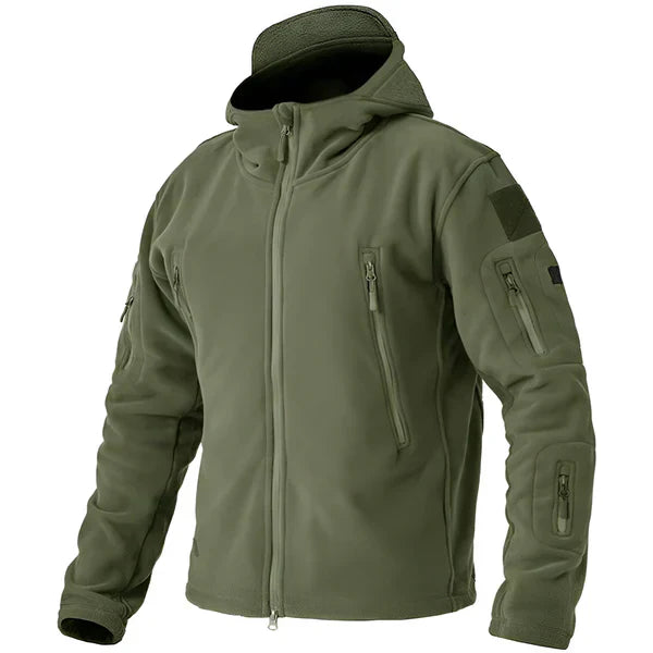 Herren Fleecejacke Taktisch Kapuze Outdoor