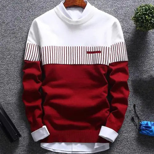 Herren Strickpullover Streifen Modern Design