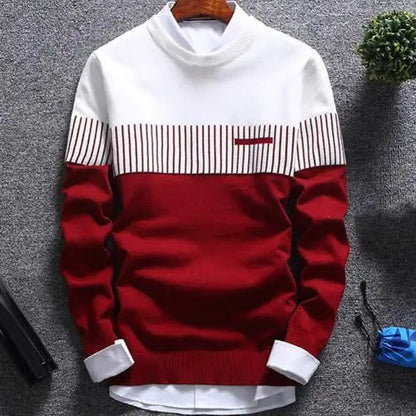 Herren Strickpullover Streifen Modern Design