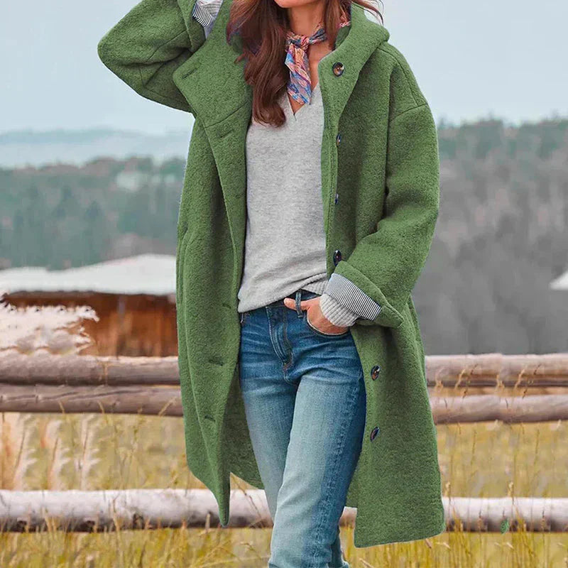 Kuschelige Kapuzenjacke Damen - IdealeKleiden