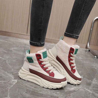 Damenschuhe Warm Winterstiefel Komfort