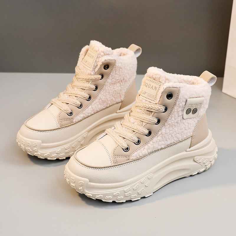 Damenschuhe Warm Winterstiefel Komfort - IdealeKleiden