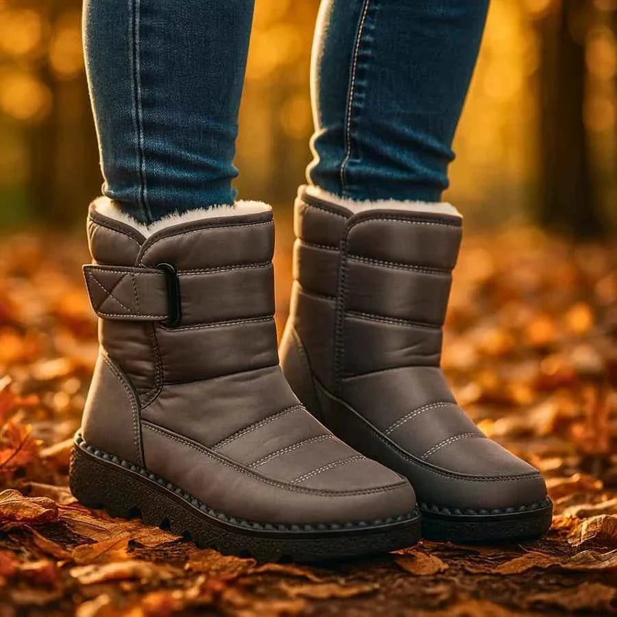 Damen Winterstiefel Warm Gefüttert