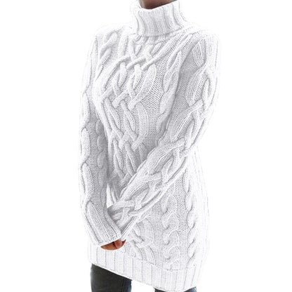 Weiches Strickkleid Damen Warm