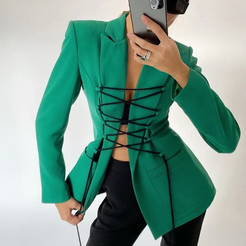 Elegante Blazer Damen Slim Fit