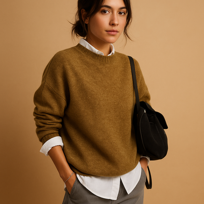 Damen Pullover Langarm Elegant