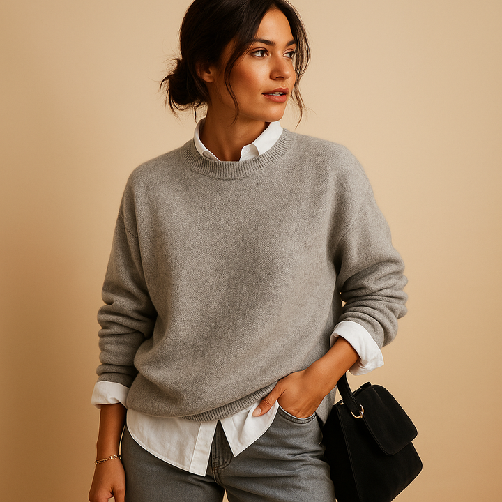 Damen Pullover Langarm Elegant