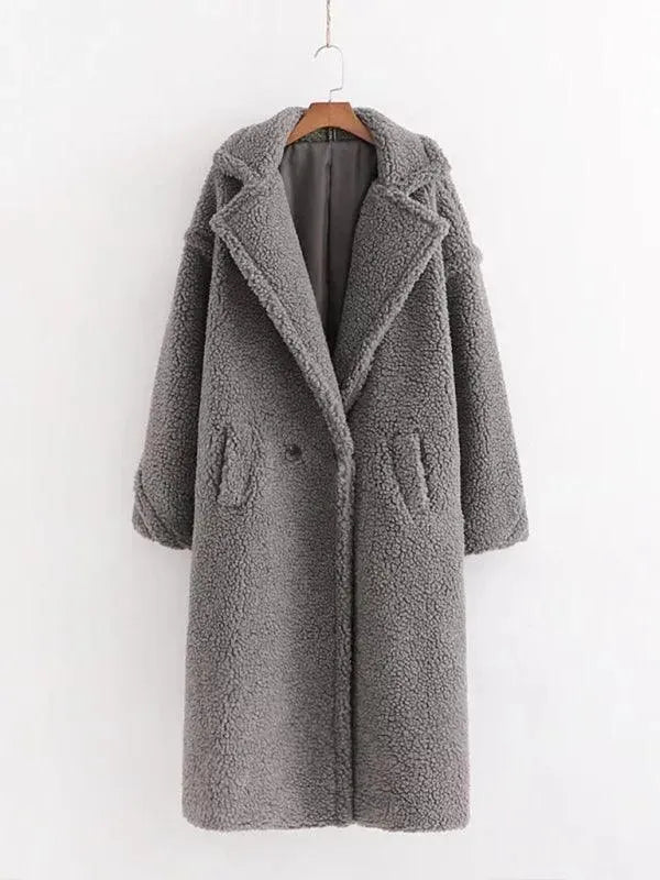 Damen Winter Mantel Warm Fell-lined