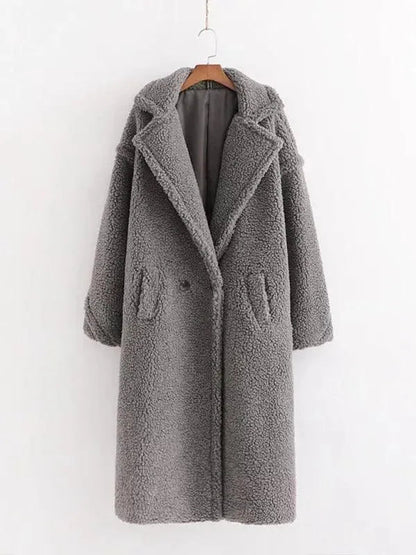 Damen Winter Mantel Warm Fell-lined