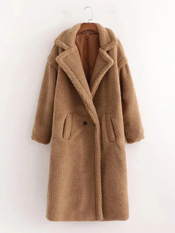 Damen Winter Mantel Warm Fell-lined