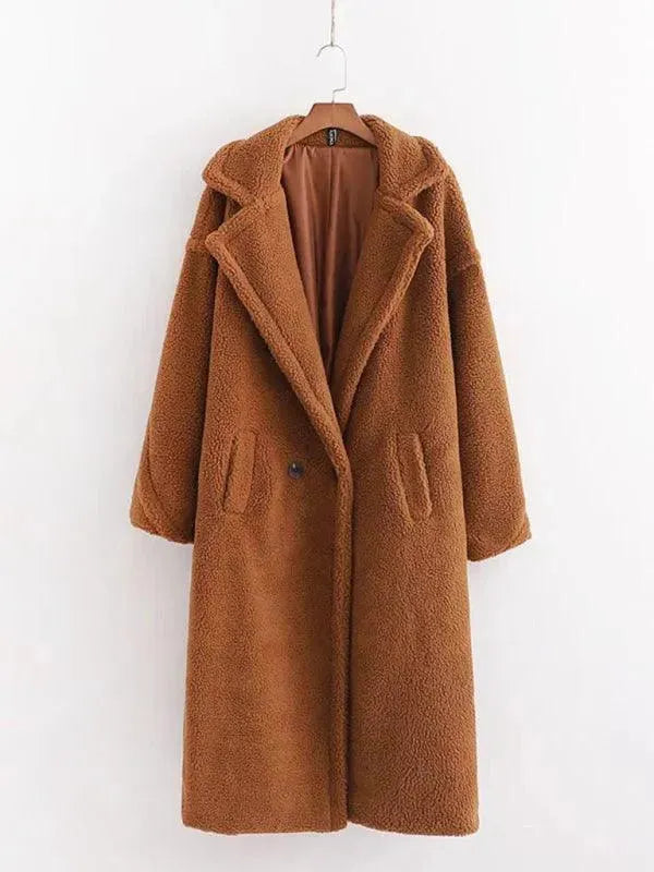 Damen Winter Mantel Warm Fell-lined