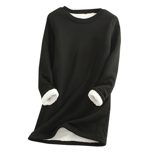 Damen Fleece Pullover Weich