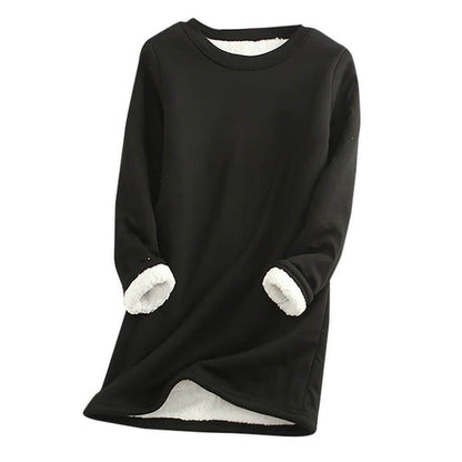 Damen Fleece Pullover Weich