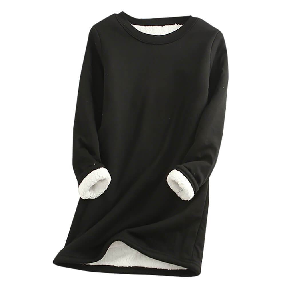 Damen Fleecepullover Weich und Warm