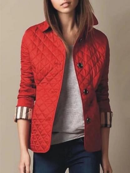 Damen Steppjacke Freizeit Modern Kragen