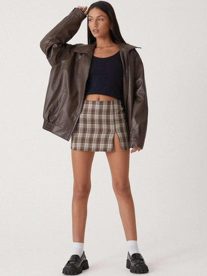 Stilvolle Frauenjacke Langarm Bomber