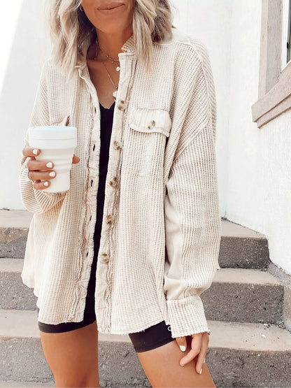 Bequeme Hemdjacke Weiches Jersey - IdealeKleiden