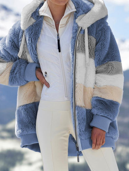 Damen Fleecejacke Weich & Warm Voller Reißverschluss