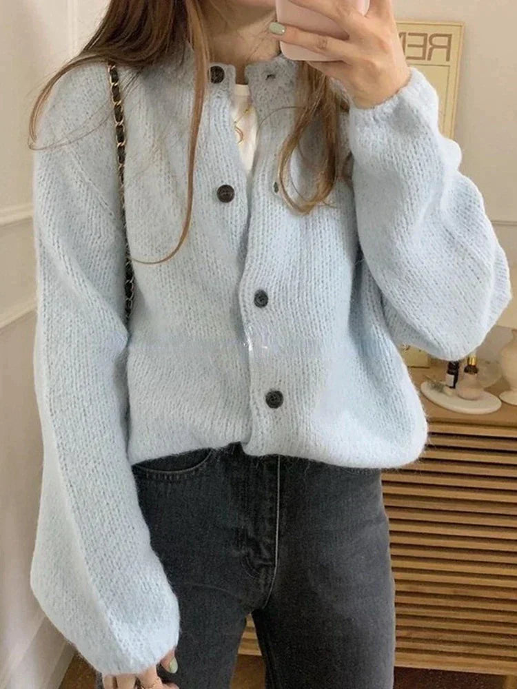 Damen Strickpullover Elegant Lang