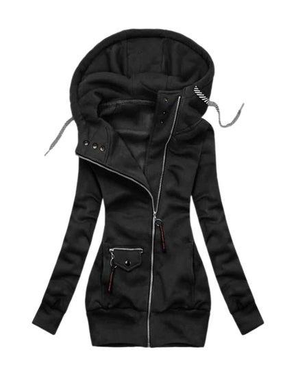 Damen Hoodie Lang Bequem Stylisch