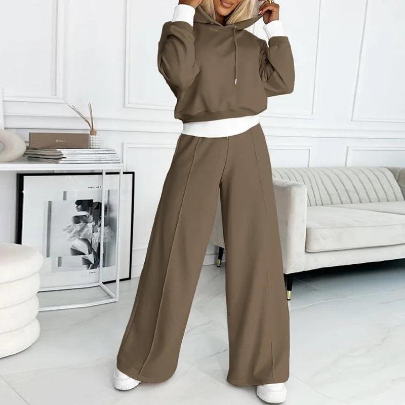 Elegante Damenkleidung | Warmes Monochromes Outfit Set