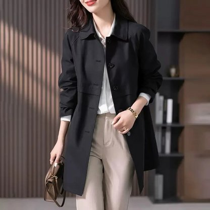 Damen Trenchcoat Stilvoll Kurz Elegant