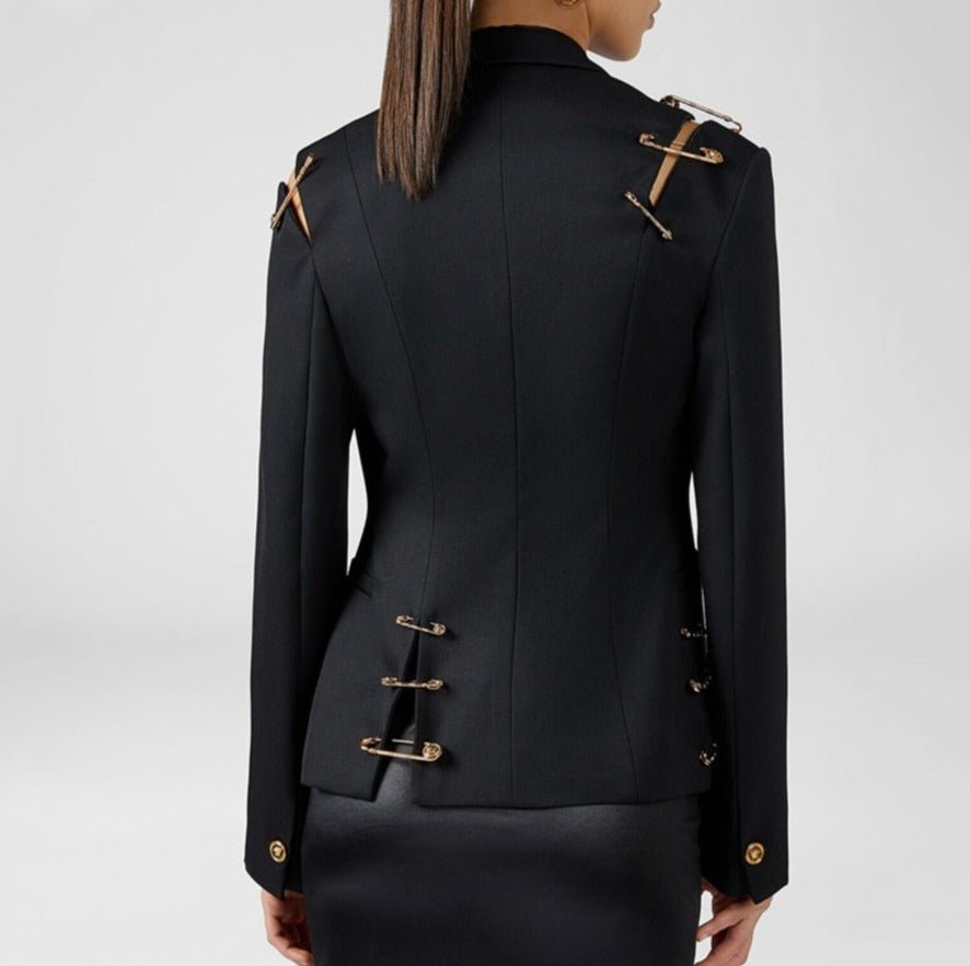 Damen V-Ausschnitt Jacke Elegant & Bequem - IdealeKleiden