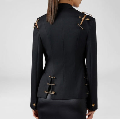 Damen V-Ausschnitt Jacke Elegant & Bequem - IdealeKleiden