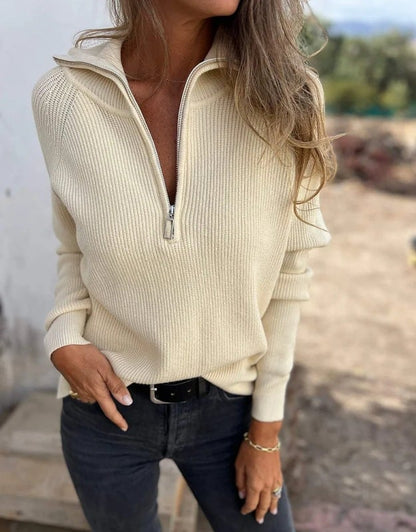 Damen Pullover V-Ausschnitt Modern Stil