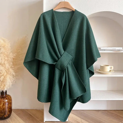 Wasserdichte Damenponcho Cape Mantel