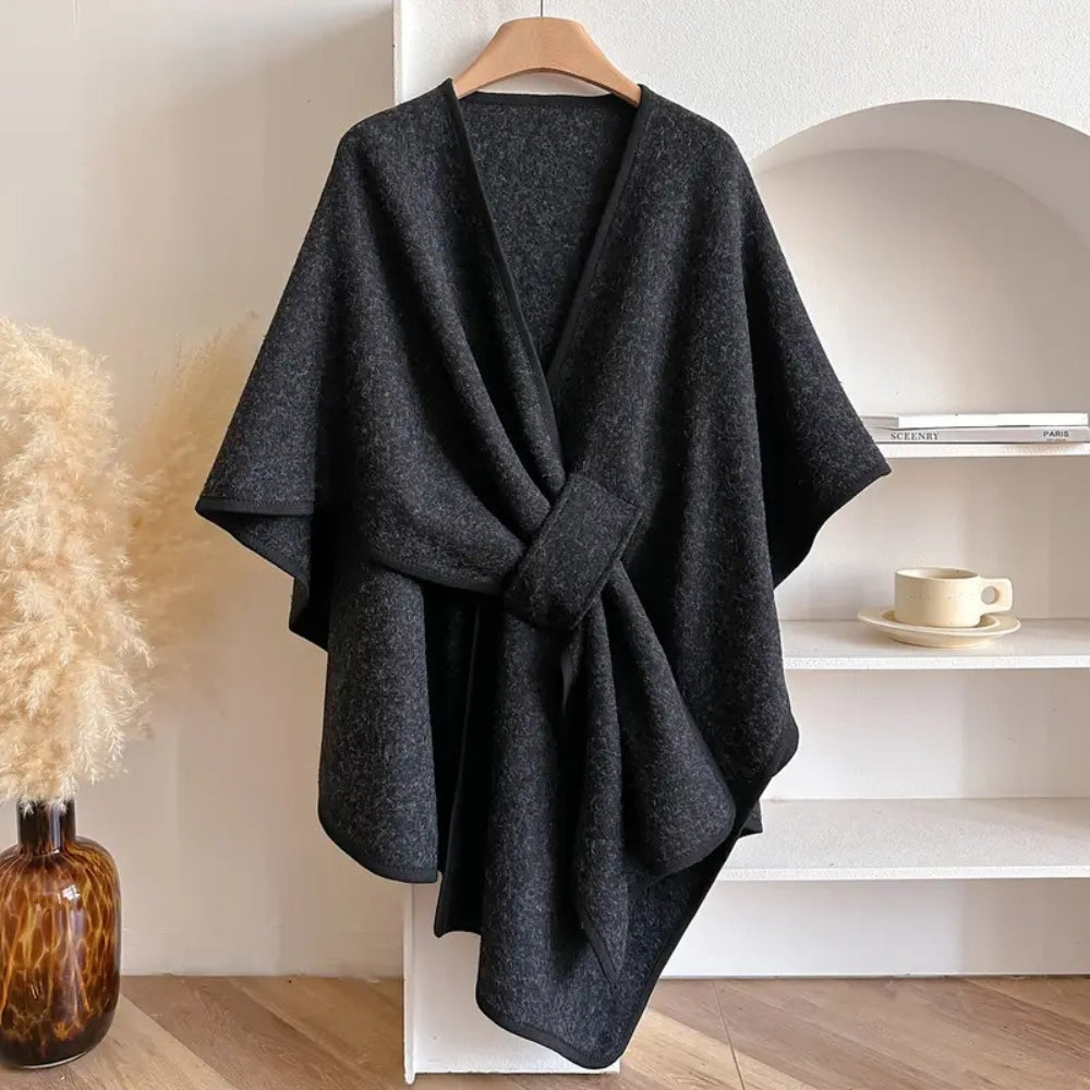 Wasserdichte Damenponcho Cape Mantel