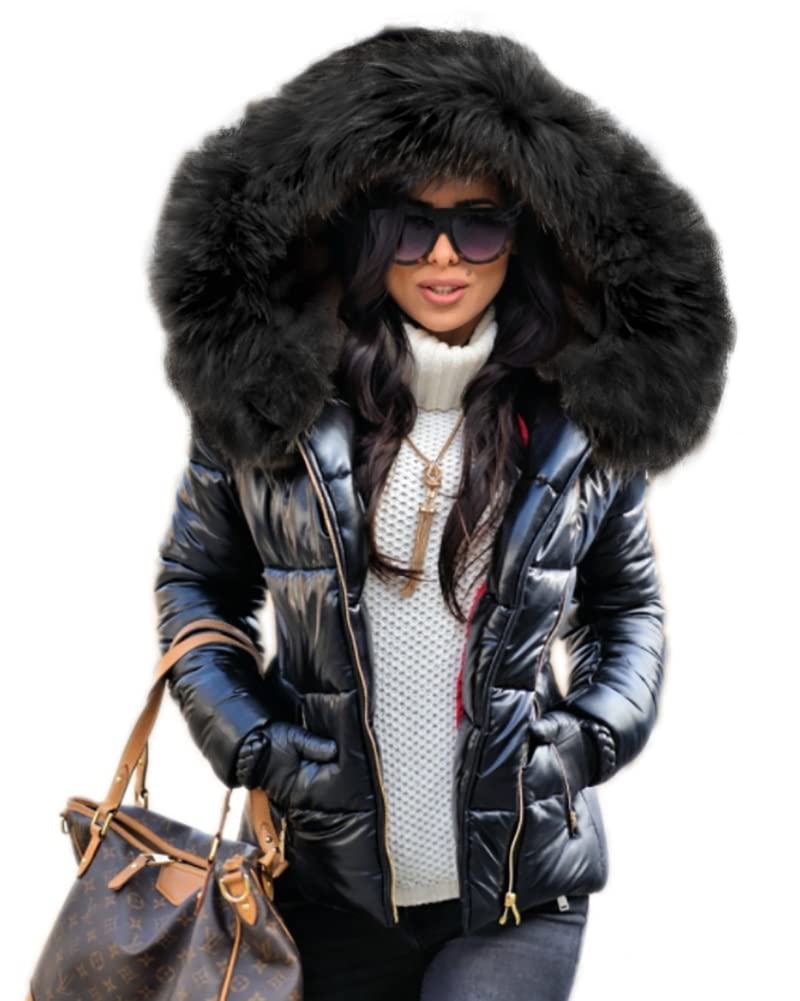 Damen Winterjacke Warm Kapuzenparka