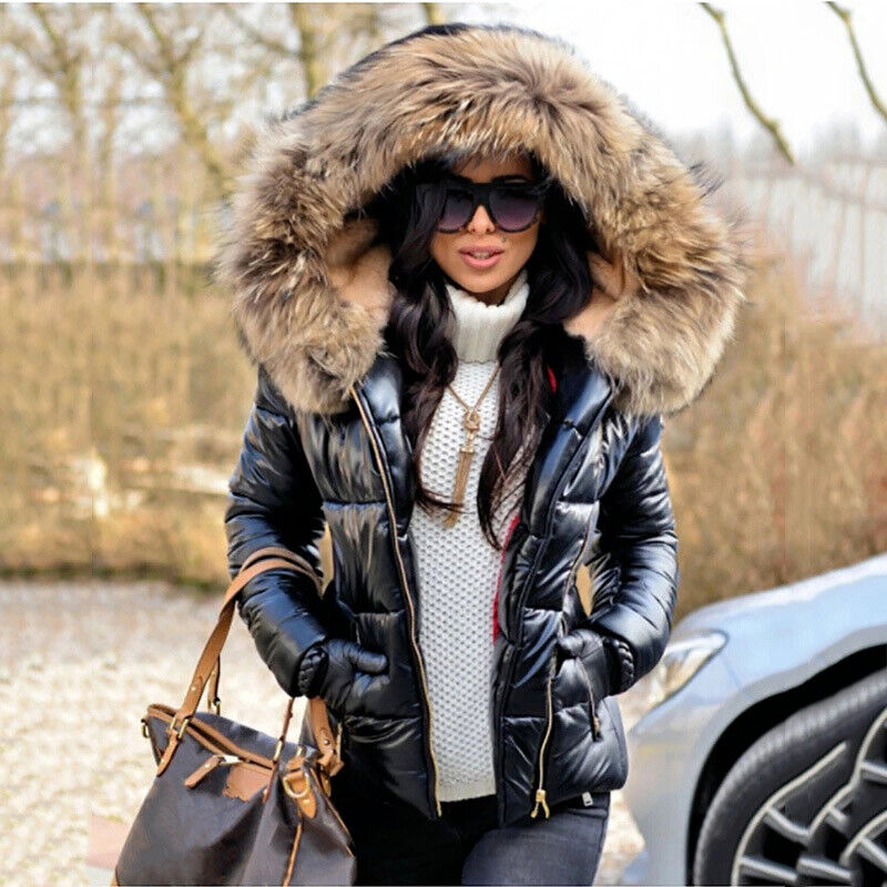 Damen Winterjacke Warm Kapuzenparka