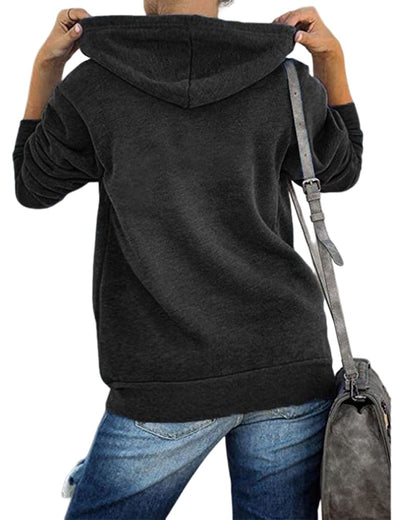 Damen Hoodie Mit Reißverschluss - IdealeKleiden