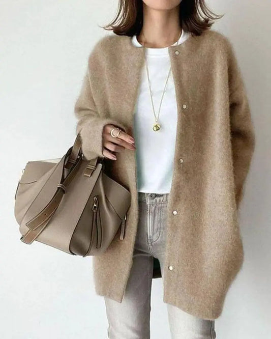 Weiche Damen Cardigan Wolle Mohair Qualität - IdealeKleiden