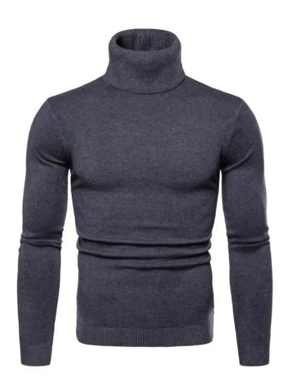 Männer Pullover Warm Dickgestrickt Rollkragen