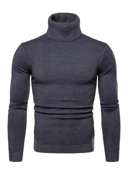 Männer Pullover Warm Dickgestrickt Rollkragen
