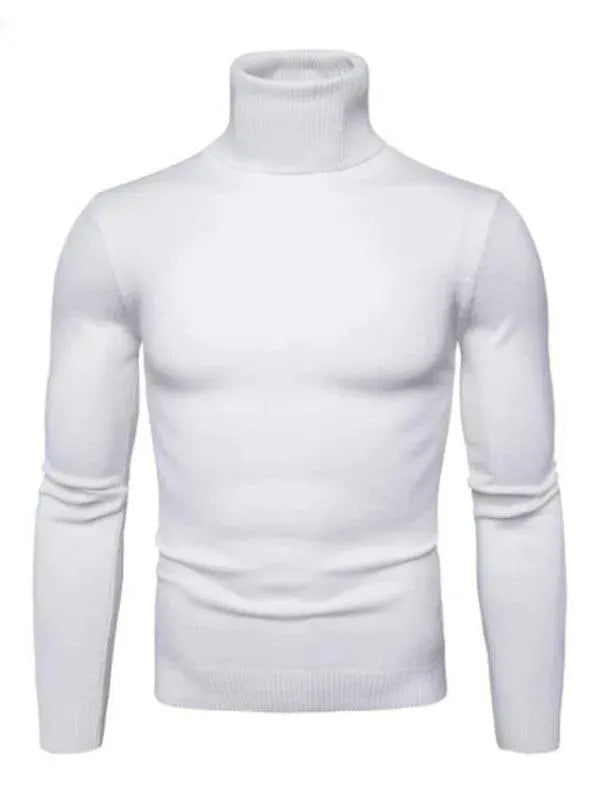 Männer Pullover Warm Dickgestrickt Rollkragen