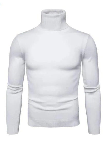 Männer Pullover Warm Dickgestrickt Rollkragen
