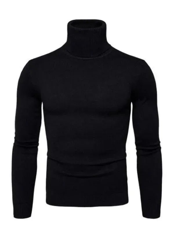 Männer Pullover Warm Dickgestrickt Rollkragen