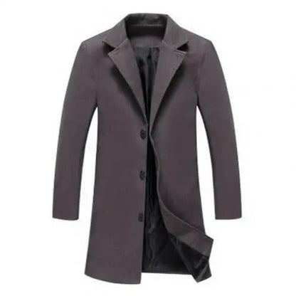Herren Wollmantel Warm Herbst Winter