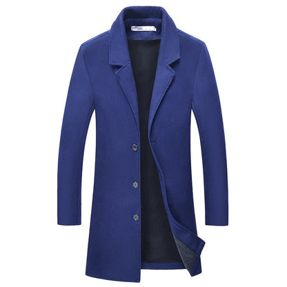 Herren Wollmantel Warm Herbst Winter